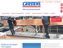 Tablet Screenshot of carstens-dach.de